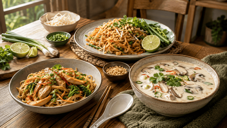 Aasia road kodus: nuudlid, Pad Thai ja Tom Kha